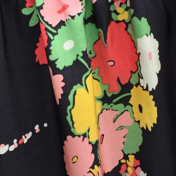 🛍️ Moulinette Soeurs Black Print Silk Dress Anthropologie 0 - Picture 7 of 7